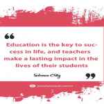 Education is the key to success in life