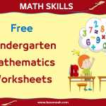 Kindergarten Mathematics Worksheets
