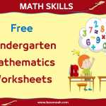 Kindergarten Mathematics Worksheets