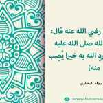 من يُردِ الله به خيرا يُصِب منه